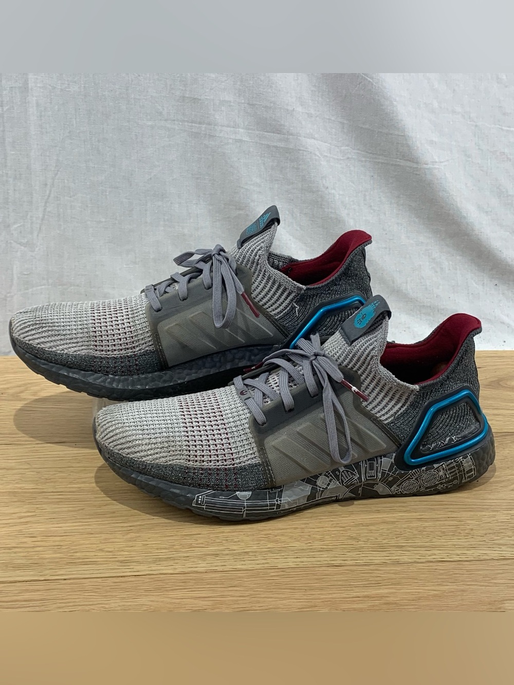 adidas UltraBoost 19 Star Wars Millennium Falcon Size 11.5 FW0525 Shoes